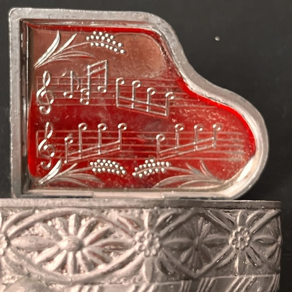 Vintage grand piano trinket box
